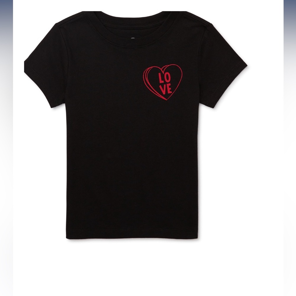 🌹Wonder‎ Nation Girl's Valentines Day Shirt NWOT